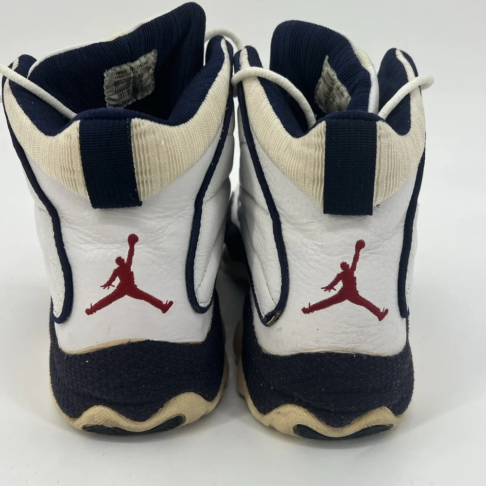 Nike Air Jordan Pro Strong - White & Navy Blue - 136006‑131 - No Box